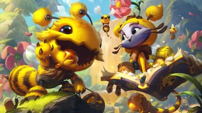 8k) Bee Kog'Maw mit Yuumi Bee'Maw Yuubee - League of Legends (LOL) картинки