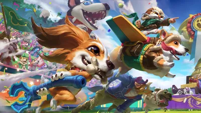 Corgi Corki Splash Art LoL 4K Обои #55 картинки