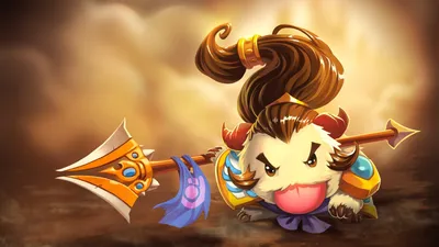 Обои League Of Legends, Poro, Xin Zhao HD / Обои для рабочего стола и мобильного телефона картинки