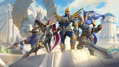 LOL LoL Jarvan Iv Garen Fiora Xin Zhao Galio PC Desktop 4K Wallpaper \ u0026 Artwork картинки