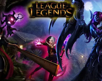 Скачать обои Legends, LoL, Fiora, Morgana, LeBlanc, League, Fizz, раздел игры в разрешении 1280x1024 картинки