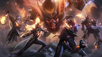 ID обоев: 125287 / Lee Sin, Lee Sin (League of Legends), Vayne, Vayne (League of Legends), Thresh, Thresh (League Of Legends), Gangplank, Malphite, Champions League, League of Legends, Riot Games, комбинезон, броня картинки