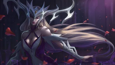 Coven Lissandra (Fan-made) Splash Art, Erai Violett на ArtStation по адресу https://www.artstation.com… | лол лига легенд, лига легенд мака, лига легенд картинки