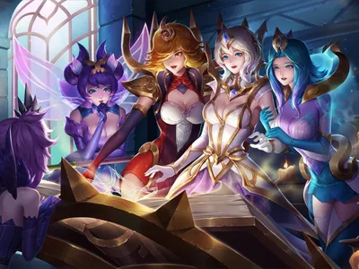 Elementalist Lux Skin Video Game League Of Angel Fan Art HD обои высокого качества 2880x1800: Wallpapers13.com картинки