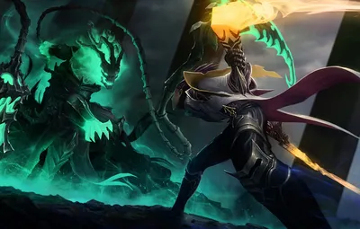 Обои League Of Legends, Lucian, Thresh картинки на рабочий стол, раздел игры - скачать картинки