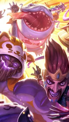 1387868 Draven, Maokai, VelKoz, Tahm Kench, Splash Art, LoL, Wild Rift, League of Legends, Video Game - Rare Gallery HD Wallpapers картинки