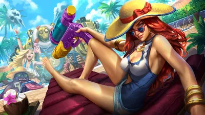 Вечеринка у бассейна Мисс Фортуна Обои LOL – LVGames.net Обои картинки