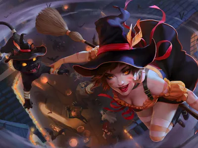 Nidalee Bewitching The Witch From The League Of Legends Game Skin обои Hd 3840x2160: Wallpapers13.com картинки