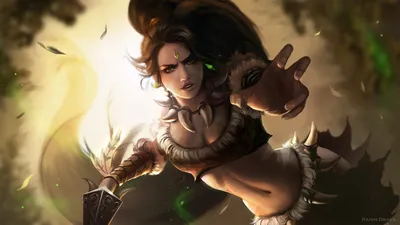 509570 1920x1080 Nidalee (League Of Legends) обои JPG - Rare Gallery HD Wallpapers картинки