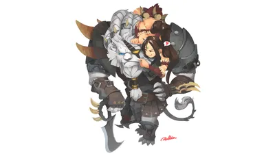 Rengar & Nidalee by Redlion HD Wallpaper Fan Artwork League of Legends lol картинки