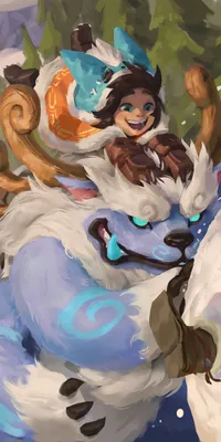 Скачать обои ID: 378260 / Video Game League Of Legends Phone Wallpaper, Nunu (League Of Legends), Willump (League Of Legends), 1080x2160 скачать бесплатно картинки