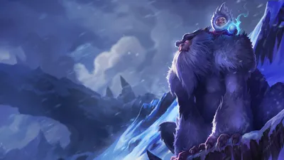 Обои 4k Nunu LoL Splash Art League of Legends Обои картинки