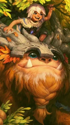 Обои ID: 396238 / Video Game League Of Legends Phone Wallpaper, Nunu ( League Of Legends ), 1080x1920 скачать бесплатно картинки