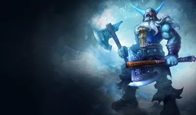 Glacial Olaf Skin (Original) - League of Legends Wallpapers картинки