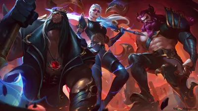 Pentakill 'Yorick le Kayle & Olaf' Splash Art - League of Legends (LOL~8k) 8K Удалить балла картинки