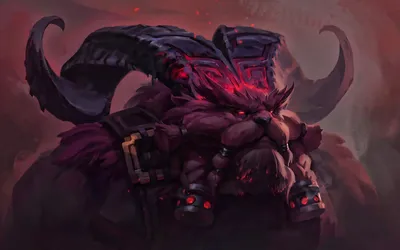 Скачать обои Ornn, dark, MOBA, League of Legends, monsters, artwork, Ornn League of Legends для монитора с разрешением 1920x1200. Высококачественные обои HD картинки картинки