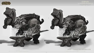 ArtStation - Орн «Огонь под горой» - Концепт-арт - League of Legends картинки