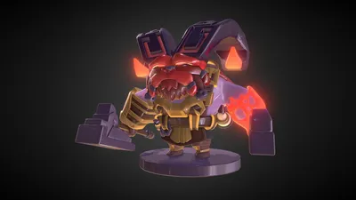 League of Legends - Toy Ornn Fanart - Скачать бесплатную 3D модель от Rogatto (@jprogatto) [0052a69] картинки