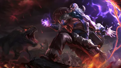 Обои 4k Tribal Ryze LoL Splash Art League of Legends обои картинки