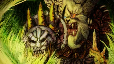 Фото League of Legends Щит Монстры Rengar Фэнтези 1920x1080 картинки