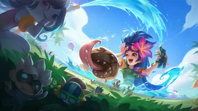 ID обоев: 129012 / League of Legends, Ziggs (League of Legends), Ренектон, арт видеоигры, видеоигры, Лулу (League of Legends), Зои (League of Legends), Дравен скачать бесплатно картинки