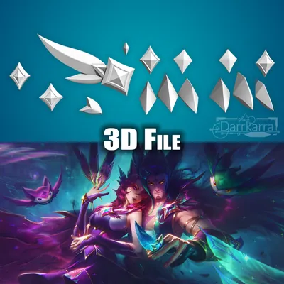 3D-Datei Zubehör Star Guardian Rakan League of Legends STL-Dateien・Дизайн для 3D-Druck zum Herunterladen・Культы картинки