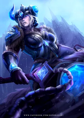 LOL, League Of Legends, Fan Art, Wallpaper, Campeões, Sejuani a Ira do Inverno (от XephrosART). | лига легенд, лига легенд, чемпионы лол картинки