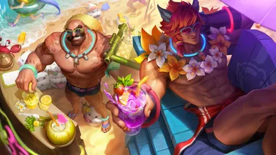 League of Legends on Twitter: \"Тики-тастический сплэш-арт! Вечеринка у бассейна, Браум и Сетт готовы к летнему веселью🧉☀️ https://t.co/Jdgq5lcDIb\" / Twitter картинки