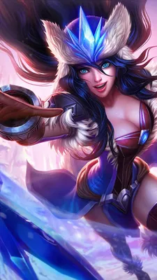 Snowstorm Sivir Snowdown Skin андроид, обои для iphone, мобильный фон. Игра LolFemale … картинки