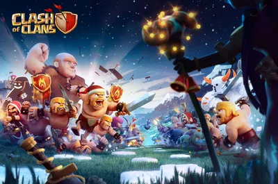 Clash of Clans Зимние обои картинки