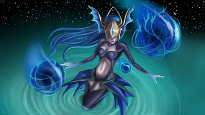 League Of Legends Video Game Altantean Syndra Skin Обои для рабочего стола Hd 1920x1080: Wallpapers13.com картинки