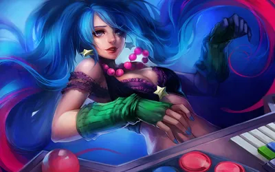 Аркады Sona Skin Splash League of Legends HD обои Ippus Girl картинки