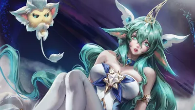 LOL Soraka Star Guardian LoL PC Обои для рабочего стола 4K \ u0026 Artwork картинки