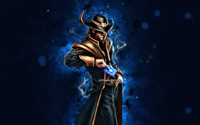 Скачать обои Twisted Fate, 4k, blue neon lights, League of Legends, MOBA, artwork, Twisted Fate Build, LoL, Twisted Fate League of Legends для монитора с разрешением 3840x2400. Высококачественные обои HD картинки картинки