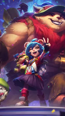 Скачать обои ID: 391510 / Video Game League Of Legends Phone Wallpaper, Teemo (League Of Legends), Annie (League Of Legends), Poro (League Of Legends), 1080x1920 скачать бесплатно картинки