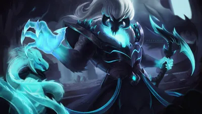 moxychan - Elder Dragon Thresh League of Legends Splash Fanart картинки