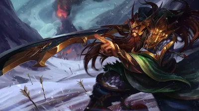 Обои 4k Warring Kingdoms Tryndamere LoL Splash Art League of Legends lol Обои картинки