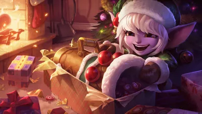 Картинки 4k Earnest Elf Tristana LoL Splash Art League of Legends Обои картинки