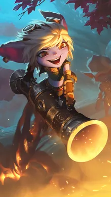 LOL Tristana LoL LoR Телефон iPhone 4K Обои \ u0026 Artwork картинки