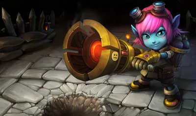 Riot Girl Tristana Skin - Chinese - League of Legends Wallpapers картинки