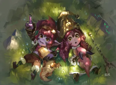 League Of Legends Lulu Tristana League Of Legends Обои - Разрешение:1583x1164 - ID:1194362 - wallha.com картинки