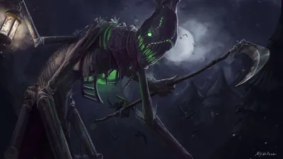 Fiddlesticks Fan-Rework, Nils Wellander на ArtStation по адресу https://www.artstation.com/artwork/xz0OJ2 | Лига легенд, Искусство мифических существ, Лига картинки