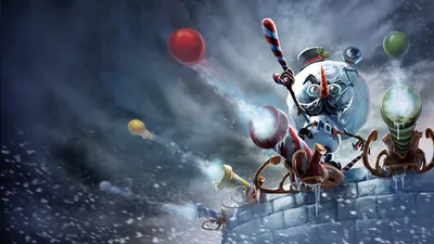 Картинки 4k Snowmerdinger Heimerdinger LoL Splash Art League of Legends Обои картинки