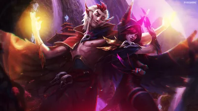 Обои Rakan x Xayah - LoL от RaycoreTheCrawler картинки