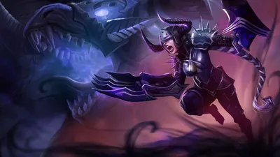 Shyvana Darkflame Skin Splash Art League Of Legends Девушка HD обои 1920x1080: Wallpapers13.com картинки