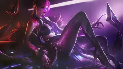 LOL K/DA Evelynn LoL PC Desktop 4K Wallpaper \ u0026 Artwork картинки