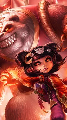 Panda Annie Skin android, iphone обои, мобильный фон | Энни лига легенд, лига легенд, лол лига легенд картинки