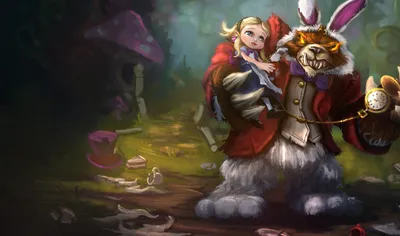 Annie In Wonderland Skin - League of Legends Wallpapers картинки