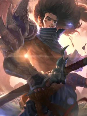 LOL Yasuo LoL Телефон iPhone 4K Обои \ u0026 Artwork картинки