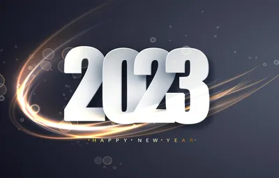 Wallpaper figures, New year, grey background, date, 2023, Новый 2023 год  images for desktop, section новый год - download картинки